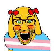 bow glasses janny open_mouth stubble tranny variant:epr // 427x400 // 30KB