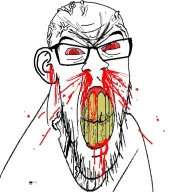 bald blood ear glasses seething stubble variant:feraljak // 894x919 // 229KB