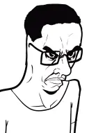 glasses shirt subvariant:chudjak_seething variant:chudjak // 1240x1568 // 217KB