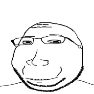 bald glasses stubble subvariant:massjak variant:gapejak // 600x600 // 10KB