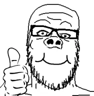 bald glasses stubble thumbs_up variant:a24 // 450x459 // 17KB