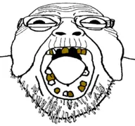 bald distorted glasses old stubble teeth v:bernd yellow_teeth // 1200x1125 // 114KB