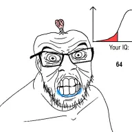 bald bell_curve brain glasses iq stubble variant:feraljak // 1024x1024 // 191KB