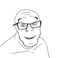 bald glasses happy stubble variant:feraljak // 1500x1500 // 57KB