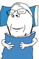 bald blanket glasses pillow sleeping stubble variant:gapejak // 676x1021 // 40KB